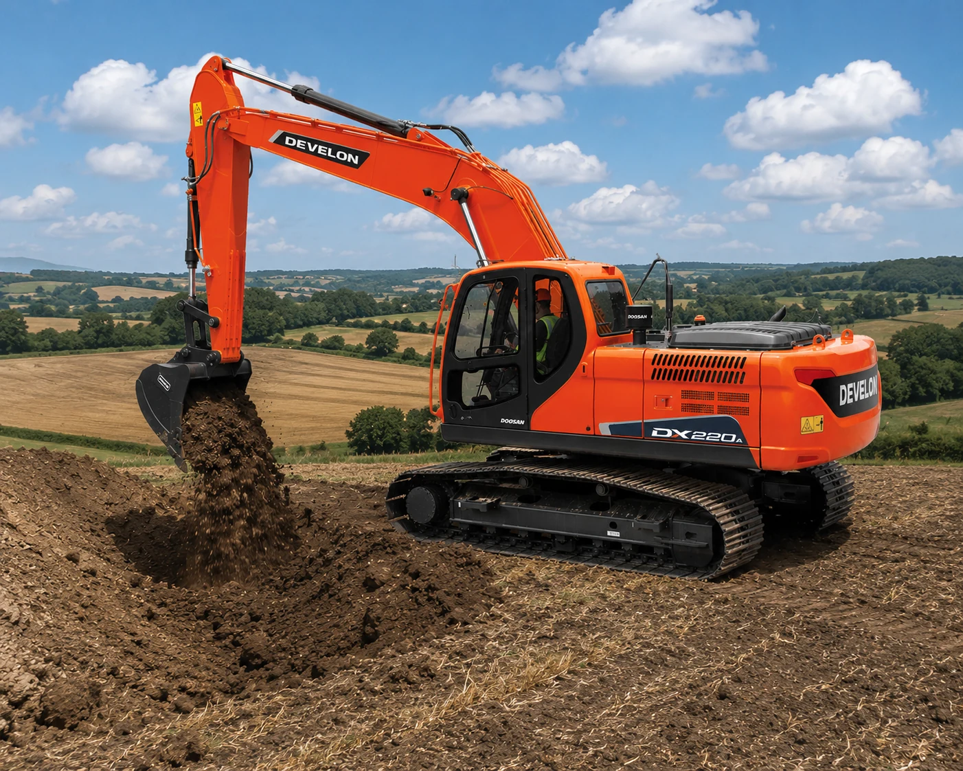 Develon Excavator Shovel DX220 view 2