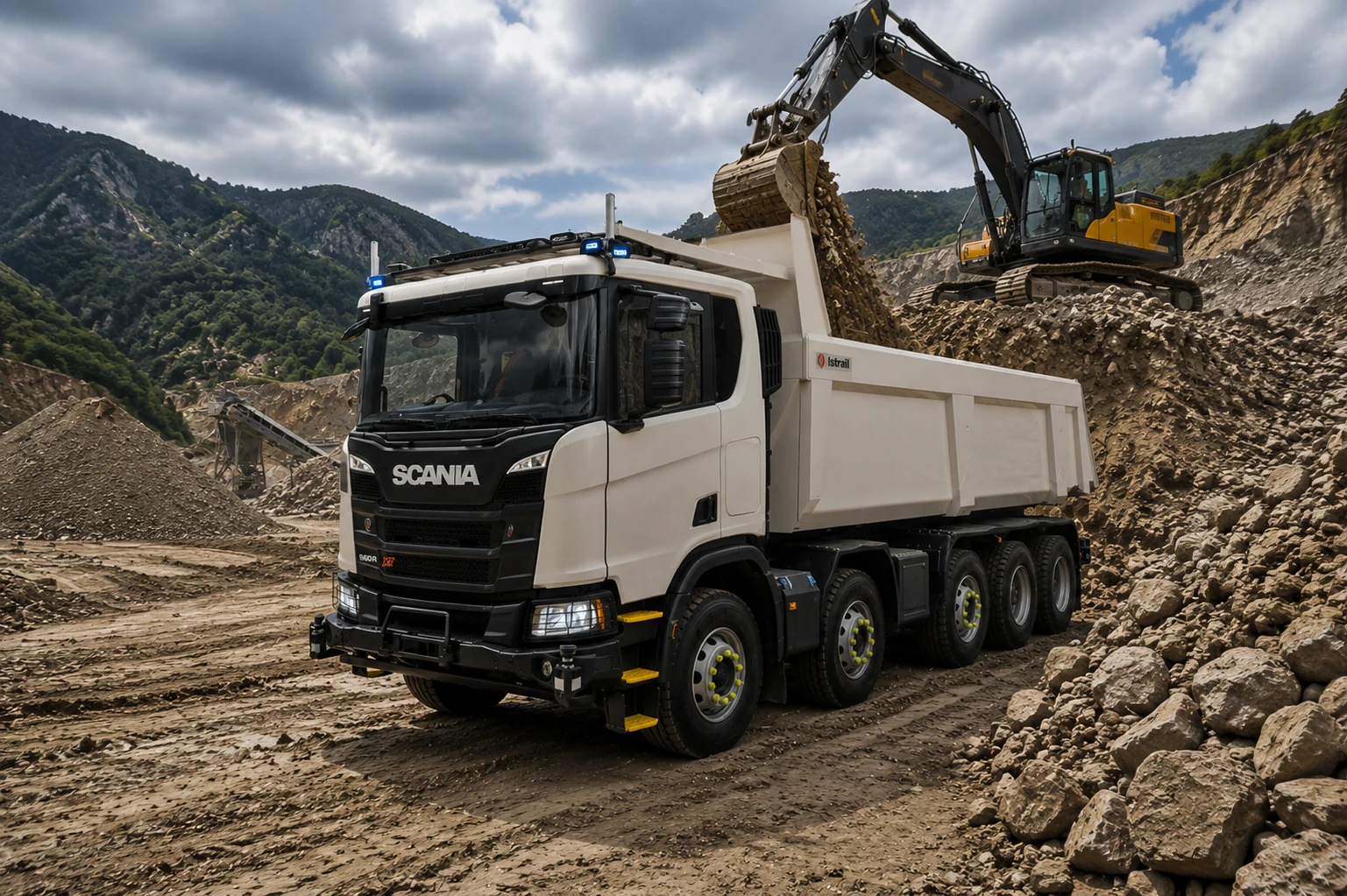 Scania Mining Truck view 3